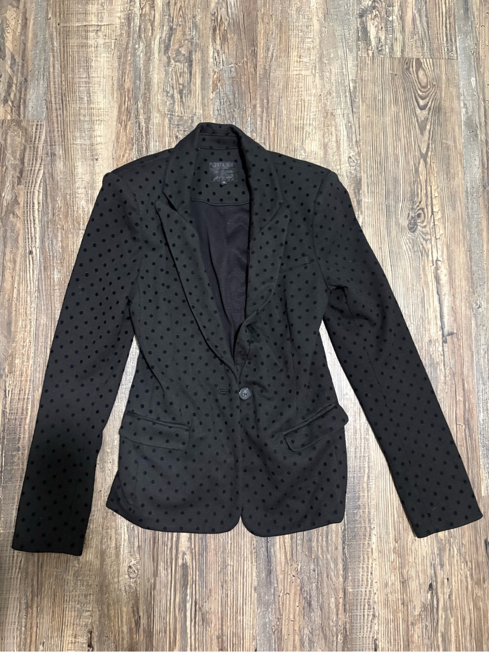 Guess Women’s Black Polka Dot Blazer $65.00 Size 4